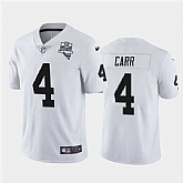 Nike Raiders 4 Derek Carr White 2020 Inaugural Season Vapor Untouchable Limited Jersey Dzhi,baseball caps,new era cap wholesale,wholesale hats